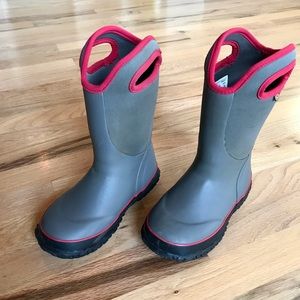 Bogs Winter Boots (Gray/Red)